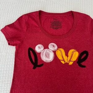 Disney Love Mickey Mouse Short Sleeve Tshirt Women’s Large, Disney Store Shirt